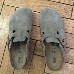 Birkenstock Boston Taupe Clog Size 7 NARROW